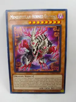 YU-GI-OH! Mementotlan-Horned Dragon. VASM-EN002. 1st Edition Rare Card. TCG CCG - Image 1