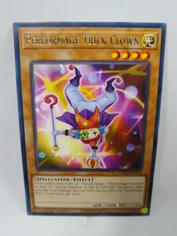 YU-GI-OH! Performage Trick Clown. VASM-EN042. 1st Edition Rare Card. TCG CCG - Image 1