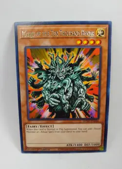 YU-GI-OH! Manju of the Ten Thousand Hands WISU-EN046. 1st Edition Rare Card TCG - Image 1