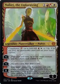 211/271 NAHIRI, THE UNFORGIVIN MYTHIC PHYREXIA: ALL WILL BE ONE MAGIC MTG - Image 1