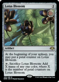 Lotus Blossom - Foil x1 NM Magic the Gathering 1x Dominaria Remastered mtg card - Image 1