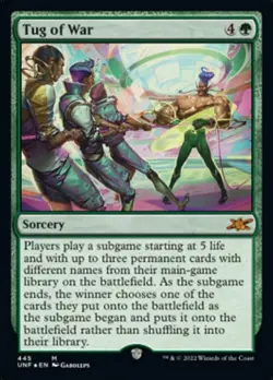 Tug of War - Galaxy Foil x1 NM Magic the Gathering 1x Unfinity mtg card - Image 1