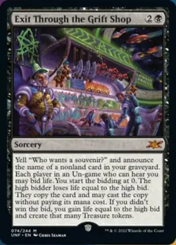 Exit Through the Grift Shop - Foil x1 NM Magic the Gathering 1x Unfinity mtg car - Image 1