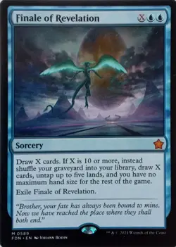 0589 FINALE OF REVELATION MYTHIC MAGIC: THE GATHERING FOUNDATIONS MAGIC MTG - Image 1