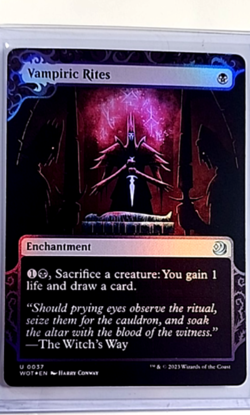 MTG Magic The Gathering WOT Eldraine Enchanting Tales Foil #20 Vampiric Rites - Image 1