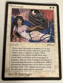 [1x] Shahrazad ModeratelyPlayed, English Arabian Nights MTG Magic - Image 1