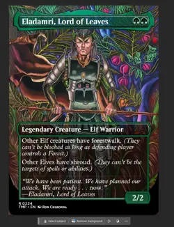 Custom Foil Custom sticker on bulk MTG Commander - sinspinner666 - Image 1