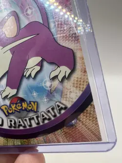 1999 Topps Pokemon TV Animation Edition Rattata #19 Green Topps Logo LP - Image 5