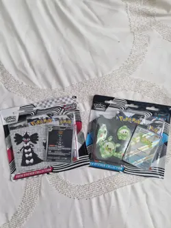 POKEMON - S&V 1 x BLACK BOLT + 1 x WHITE FLARE TECH STICKER COLLECTION - Image 1