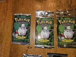 LOT of 9 POKEMON JUNGLE BOOSTER *EMPTY* PACKS WRAPPERS - Image 2