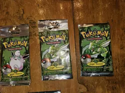 LOT of 9 POKEMON JUNGLE BOOSTER *EMPTY* PACKS WRAPPERS - Image 3