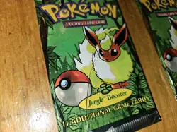 LOT of 9 POKEMON JUNGLE BOOSTER *EMPTY* PACKS WRAPPERS - Image 5