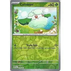 Cottonee - Reverse Holo - Uncommon - Temporal Forces - Pokemon - 014/162 - Image 1