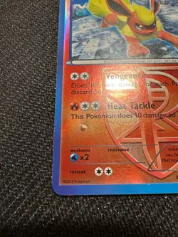 Pokemon 2013 Black & White Plasma Freeze Flareon 12/116 - Reverse Holo CLEAN - Image 3