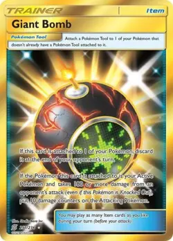 Pokemon Giant Bomb (Secret) NM 1st Edition Normal SM - Unified Minds - Image 1