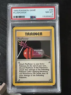 Graded PSA 8 1999 Pokemon Game PlusPower #84 Near Mint / Mint - Image 1