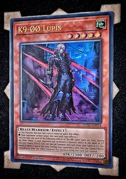 K9-OO Lupis JUSH-EN034 Ultra Rare 1st Edition Yugioh - Image 1