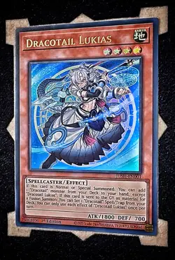 Dracotail Lukias JUSH-EN001 Ultra Rare 1st Edition Yugioh - Image 1