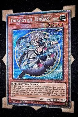Dracotail Lukias JUSH-EN001 Starlight Rare 1st Edition Yugioh - Image 1