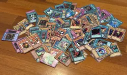 Vintage Yu-Gi-Oh! Card Lot-160+ Authentic Cards from 1996 Era YuGiOh Lot bundle - Image 1