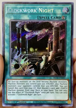 Yugioh Clockwork Night BLCR-EN007 Secret Rare 1st Ed NM w/Tracking - Image 1