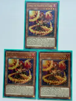 3x Zoroa, the Magistus of Flame GEIM-EN002 1st Ed Ultra Rare Near Mint Yugioh - Image 1