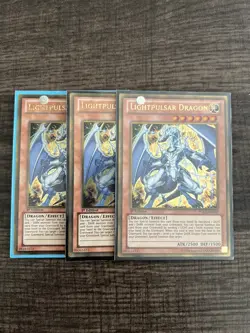 Yugioh 3x Lightpulsar Dragon PGLD-EN039 NM - Image 1
