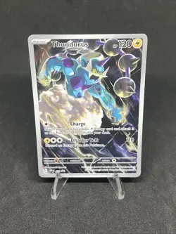 Thundurus 209 Pokemon TCG Black Bolt ETB Promo Card Full Art Holo - Image 2