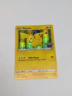 Pikachu 028/078 Pokemon GO Holo Rare Pokemon Card NM - Image 2