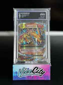 Graded Pokemon Card M Charizard EX 13/108 Evolutions XY CGC MINT 9 Sub Grades - Image 1