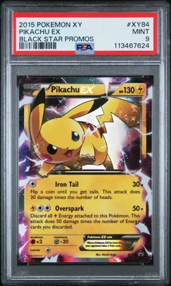 2015 POKEMON XY BLACK STAR PROMOS PIKACHU EX #XY84 PSA 9 MINT #113467624 - Image 1