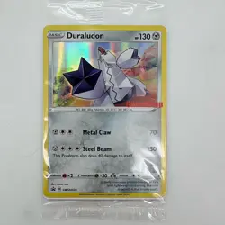Pokemon Duraludon GameStop Stamped Holo PROMO SWSH028 Card 2020 Sealed - Image 1