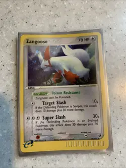 Pokemon TCG: Zangoose - 14/100 - Pokemon Ex Sandstorm Holo Card LP - Image 1
