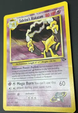 Sabrina's Alakazam 16/132 Gym Challenge Holo Rare Pokemon Card LP - Image 2