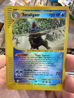 Pokemon TCG Feraligatr Expedition Base Set Rev Holo Card 12/165 Regular Rare - Image 1