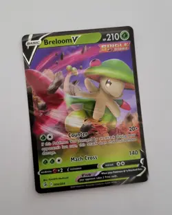 Pokemon Breloom V 006/264 Holo Ultra Rare Fusion Strike Full Art TCG Card 2021 - Image 1