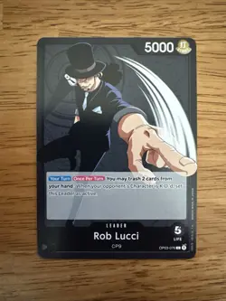 Rob Lucci - OP03-076 - Leader - Near Mint - English - One Piece Card Game - Image 1
