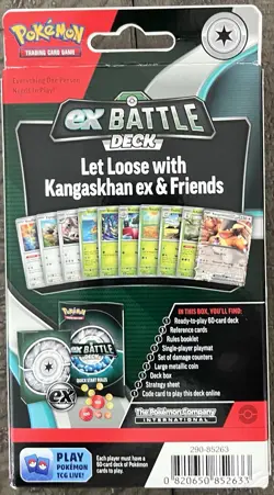 Pokemon TCG EX Battle Deck KANGASKHAN Play Level 1 60 Card Deck - Image 2