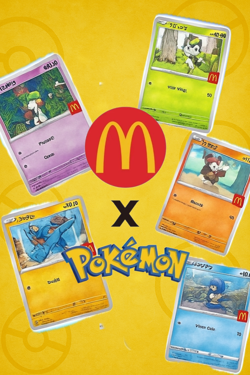 PSL 2025 Pikachu 020/M-P Pokemon × McDonald's Promo+ Random card Japanese - Image 3