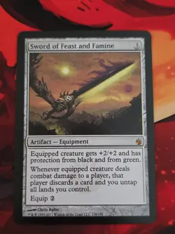 MTG Sticker CEDH Sword of Feast and Famine - Image 1