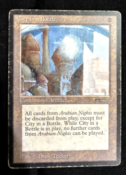 City in a Bottle Arabian Nights Artifact, MTG Uncommon, Played. - Image 2