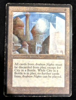 City in a Bottle Arabian Nights Artifact, MTG Uncommon, Played. - Image 5