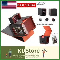 High-Quality Faux Leather MTG Deck Box for 100 Cards - Minamalist & Practical - Image 1