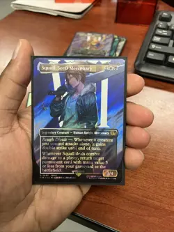 MTG Final Fantasy Squall, SeeD Mercenary (Borderless) (Surge Foil) - Image 1