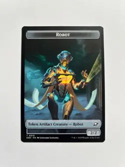 Robot Emblem - Tezzeret, Cruel Captain Double-Sided Token NM MTG - Image 2