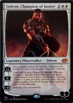 189 GIDEON, CHAMPION OF JUSTICE MYTHIC JUMPSTART 2022 MTG CARD - Image 1