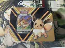 2020. Pokemon TCG Pokemon V Powers Tin Fall Eevee NEW TIN BOX,,,,,,,,,,,, - Image 3
