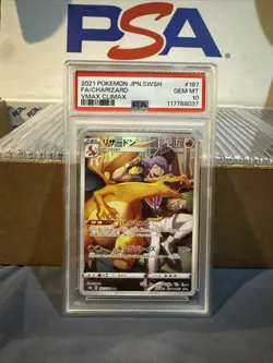 2021 Charizard 187/184 Pokemon Sword & Shield Vmax Climax Japanese PSA 10 - Image 1