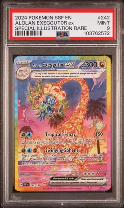 2024 Pokemon #242/191 Alolan Exeggutor ex Special Illustration Rare PSA 9 - Image 1