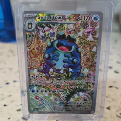 Seismitoad 105/086 2025 Black Bolt Illustration Rare Pokemon TCG Pack Fresh - Image 1